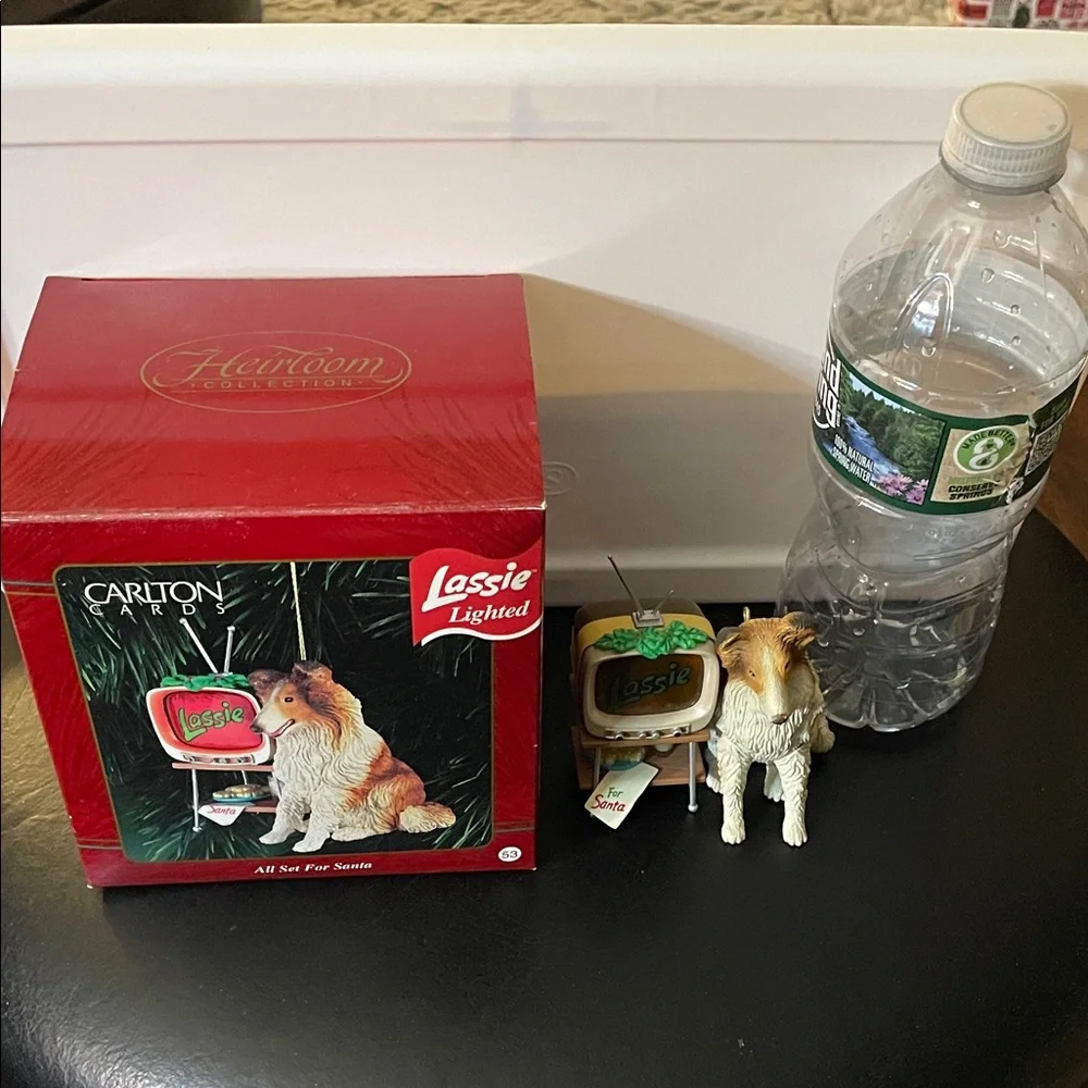 Carlton Cards Lassie Lighted Ornament - Brown and White - Picture 7 of 11